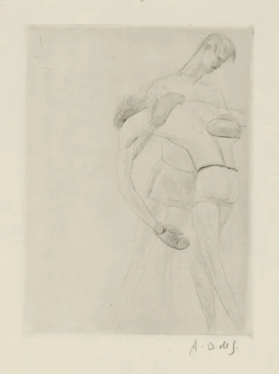 Tableau De La Boxe Illustre De 29 Gravures A Leau Forte Pl 21