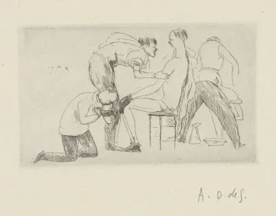 Tableau De La Boxe Illustre De 29 Gravures A Leau Forte Pl 25