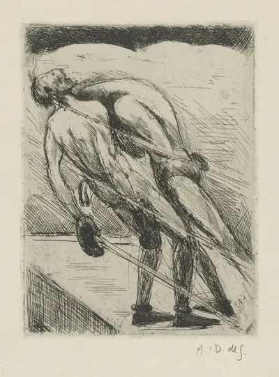Tableau De La Boxe Illustre De 29 Gravures A Leau Forte Pl 27