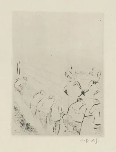 Tableau De La Boxe Illustre De 29 Gravures A Leau Forte Pl 30