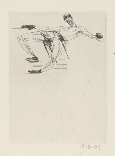 Tableau De La Boxe Illustre De 29 Gravures A Leau Forte Pl 34