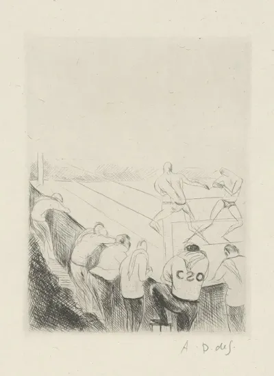 Tableau De La Boxe Illustre De 29 Gravures A Leau Forte Pl 35