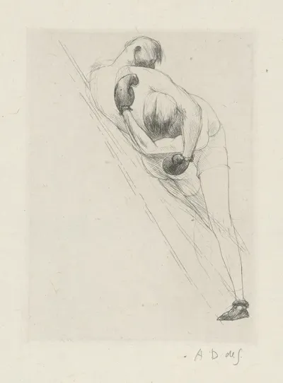 Tableau De La Boxe Illustre De 29 Gravures A Leau Forte Pl 39
