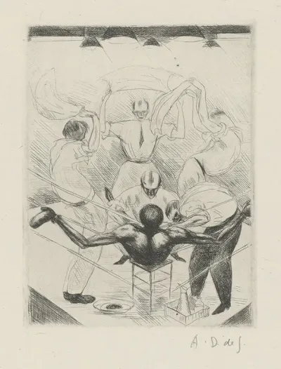 Tableau De La Boxe Illustre De 29 Gravures A Leau Forte Pl 40