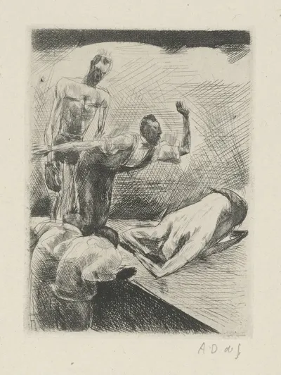 Tableau De La Boxe Illustre De 29 Gravures A Leau Forte Pl 45