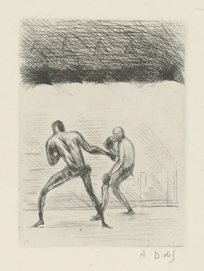 Tableau De La Boxe Illustre De 29 Gravures A Leau Forte Pl 46