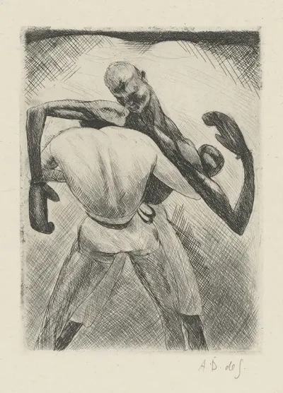 Tableau De La Boxe Illustre De 29 Gravures A Leau Forte Pl 61