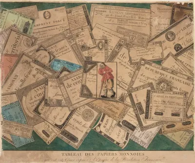 Tableau Of The Paper Monies That Were In Circulation During The Period Of The French Revolution