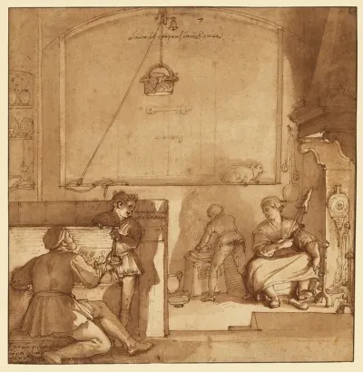 Taddeo In The House Of Giovanni Piero Calabrese