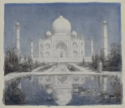 Taj Mahal Bij Maanlicht 2
