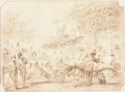 Taking The Air In Hyde Park Verso