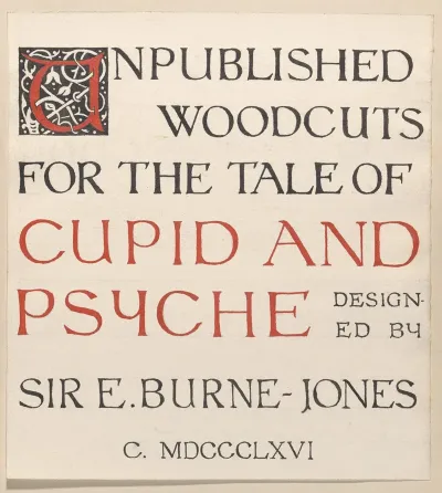 Tale Of Cupid And Psyche Title Page
