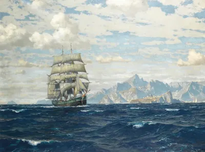 Tall Ship Off Crete