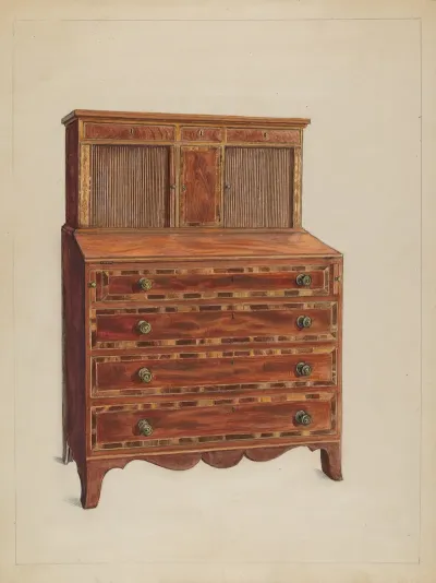 Tambour Desk