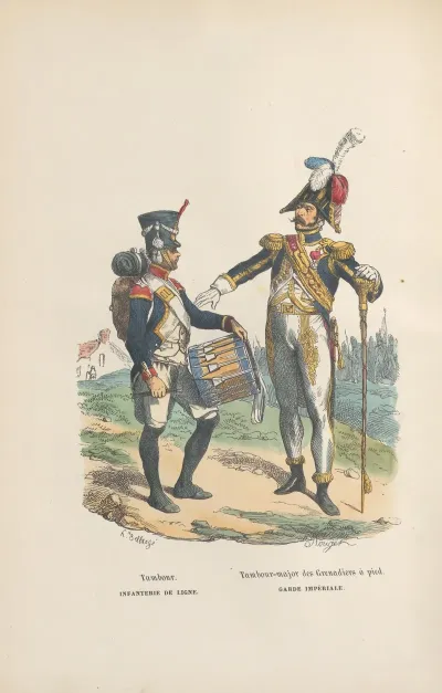 Tambour Infanterie De Ligne Tambour Major Des Grenadiers A Pied Garde Imperiale
