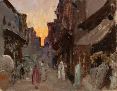 Tanjore Street From The Journey To India