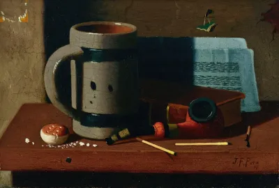 Tankard Pipe Matches And Biscuit