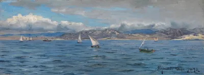 Tarifa Sailing Ships At Gibraltar