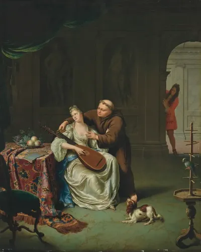 Tartuffe Et Elmire Supris Par Damis Fils Dorgon