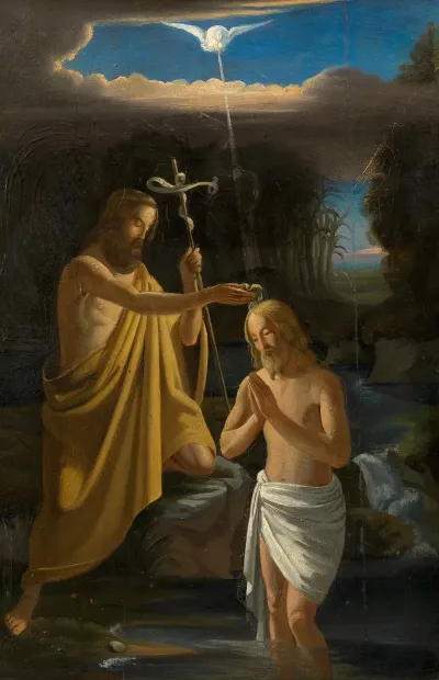 Taufe Christi Entwurf Zu Einem Altarbild In Der Lichtentaler Pfarrkirche