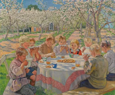 Tea In The Apple Orchard