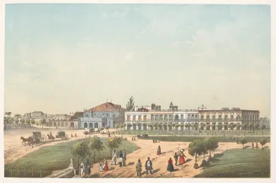Teatro De Tacon Y Parte Del Paseo De Isabel Ii