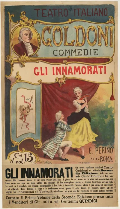 Teatro Italiano Goldoni Commedie Gli Innamorati Les Amoureux