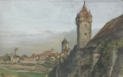 Teilansicht Von Rothenburg Ob Der Tauber