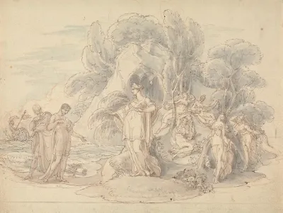 Telemachus And Mentor Landing On The Island Of Calypso 2