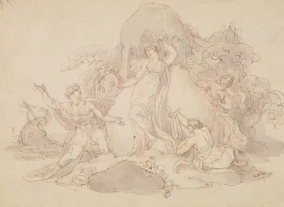 Telemachus And Mentor Landing On The Island Of Calypso