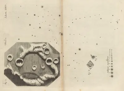 Telescopic View Of Moon And Stars