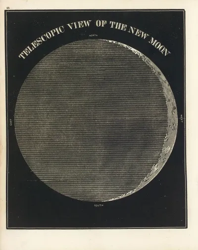 Telescopic View Of The New Moon