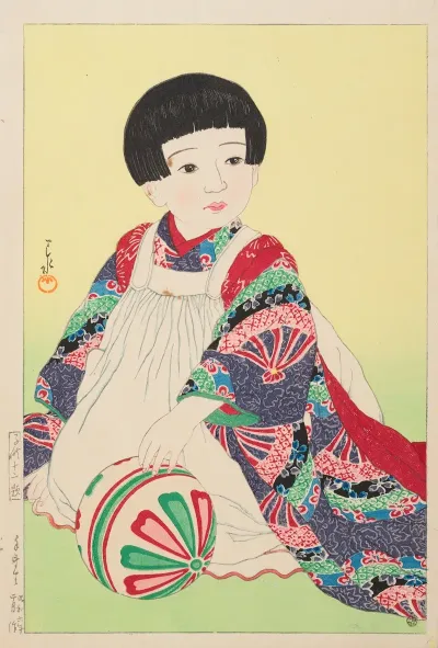 Temari A Hand Ball Portrait Of Takagi Junko