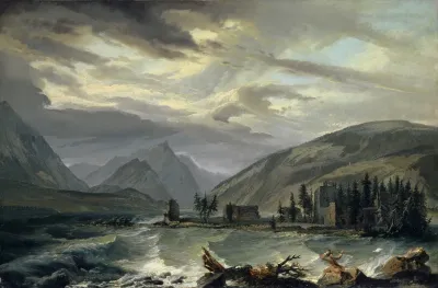 Tempest Over The Lake Of Thun