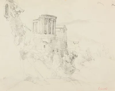 Temple Antique Et Maisons A Tivoli