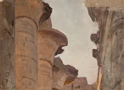 Temple Capital From The Journey To Egypt