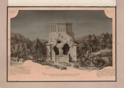 Temple De La Devination Qui Forme Le Fond Septentrional De Lelisee
