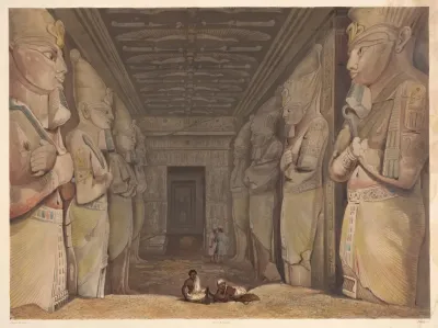 Temple Dibsamboul Interior View Temple Of Abu Simbel