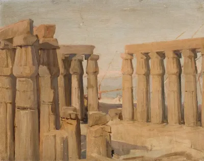 Temple In Luxor From The Journey To Egypt