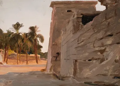 Temple Of Khonsu In Karnak From The Journey To Egypt