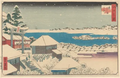 Temple Steps In Snow