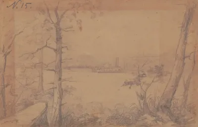 Tennessee River Near Florence Alabama 1862