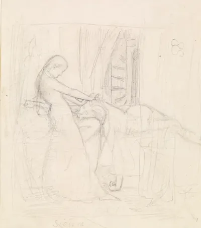 Tennysons The Sisters Figure Sketch