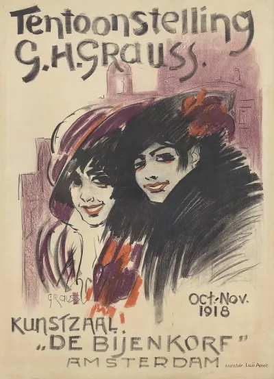 Tentoonstelling G H Grauss Kunstzaal De Bijenkorf Amsterdam