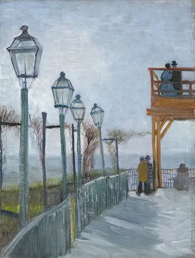 Terrace And Observation Deck At The Moulin De Blute Fin Montmartre