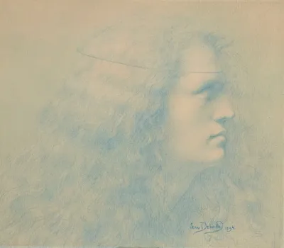 Tete De Femme De Profil Ou Parsifal