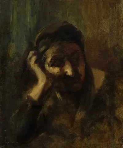 Tete De Vieille Femme Italienne Dite Mere De La Palombella