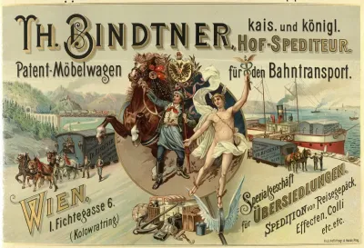 Th Bindtner Kaiserlich Und Koniglicher Hof Spediteur Patent Mobelwagen Fur Den Bahntransport