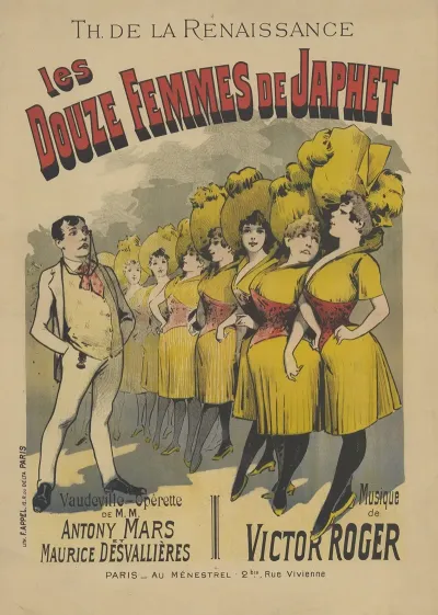Th De La Renaissance Les Douze Femmes De Japhet Vaudeville Operette De Mm Antony Mars Et Maurice Desvallieres