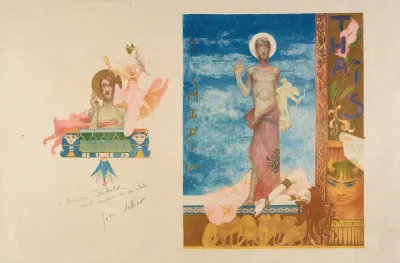 Thais 2 Projets Dillustrations Pour La Partition De Jules Massenet